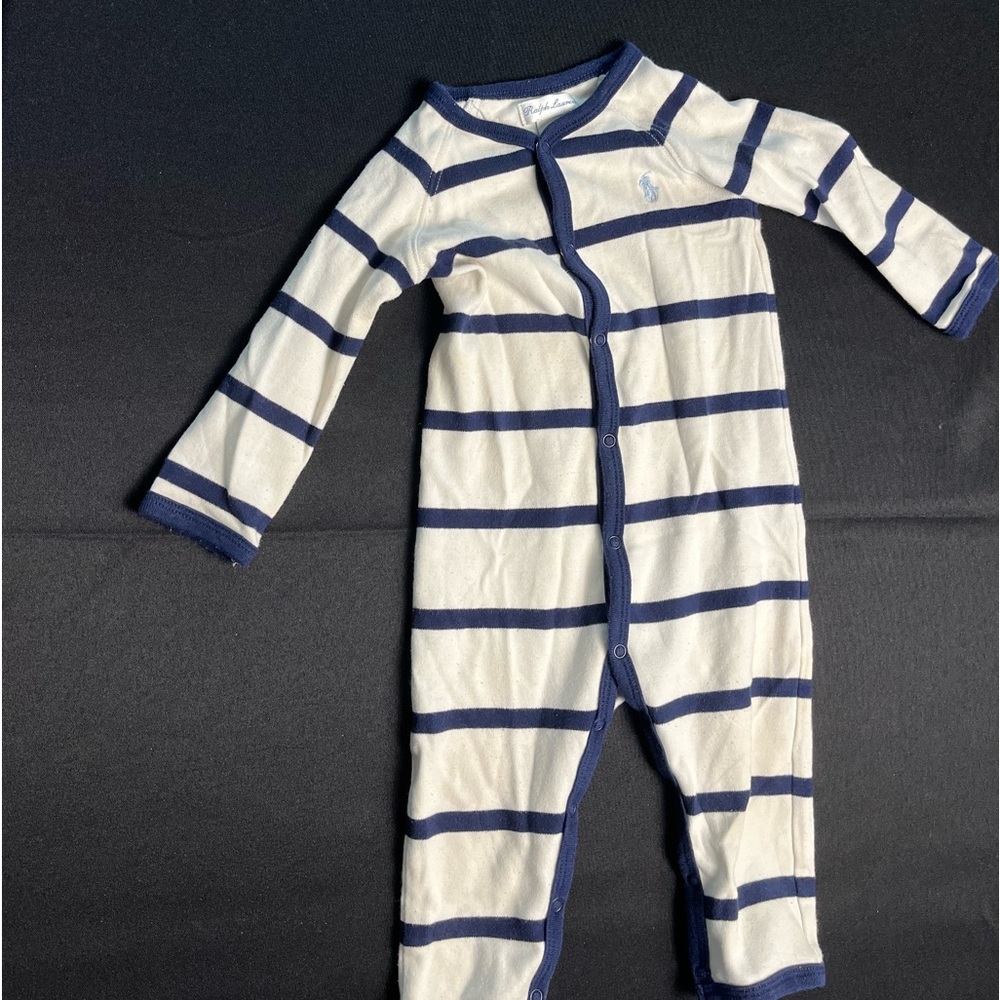 Ralph Lauren striped onesie 9M